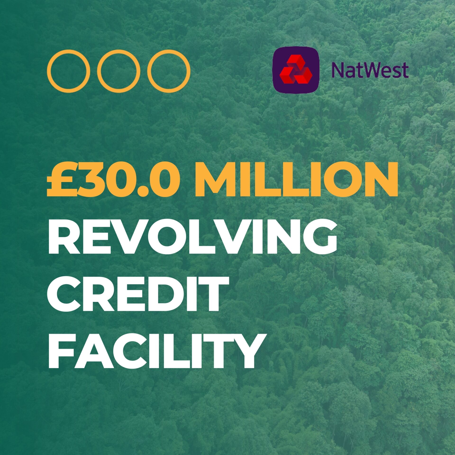 £30.0 Million NatWest revolving credit facility